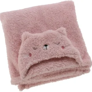 Van der Meulen poncho fleece teddy roze